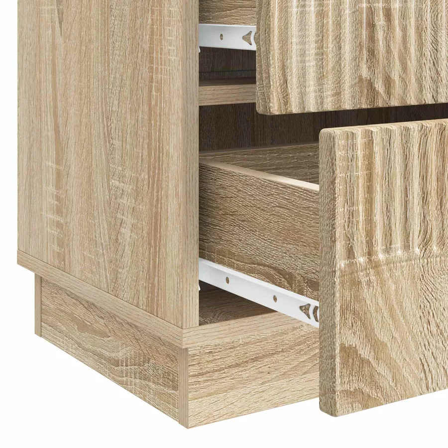 Cabinet de chevet avec tiroir Chêne Sonoma 62 x 34,5 x 44,5 cm - 9
