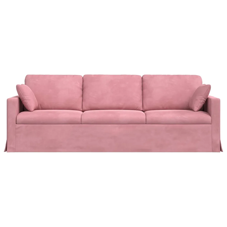 Canapé Rose 228 x 78 x 80 cm Velours - 4