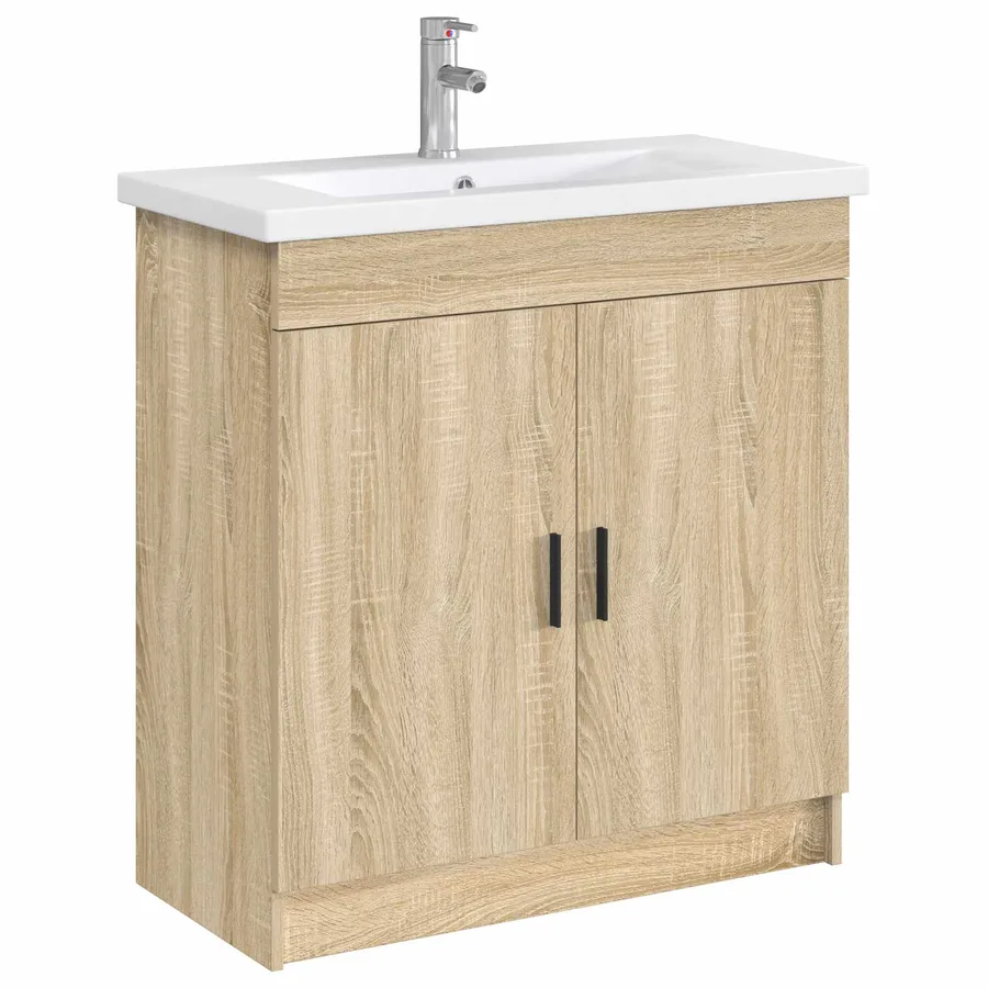 Lavabo de salle de bains Chrome 81 x 40 x 17,5 cm métal - 3