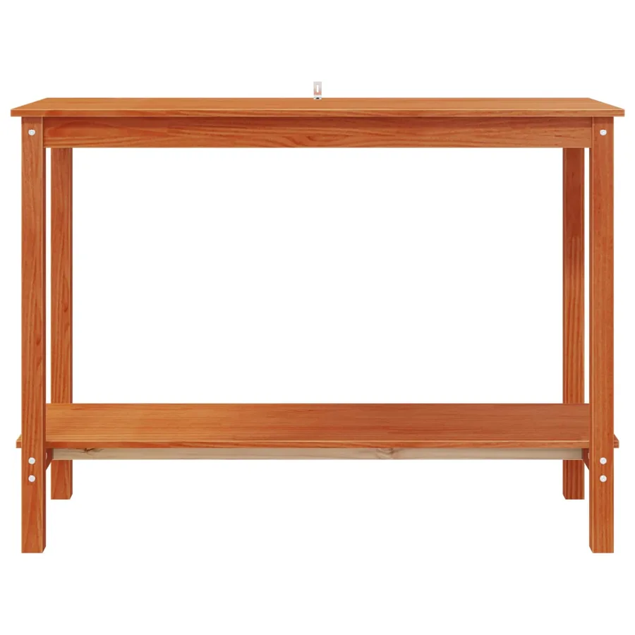 Table console Brun Ciré 110 x 40 x 80 cm Pin massif - 5