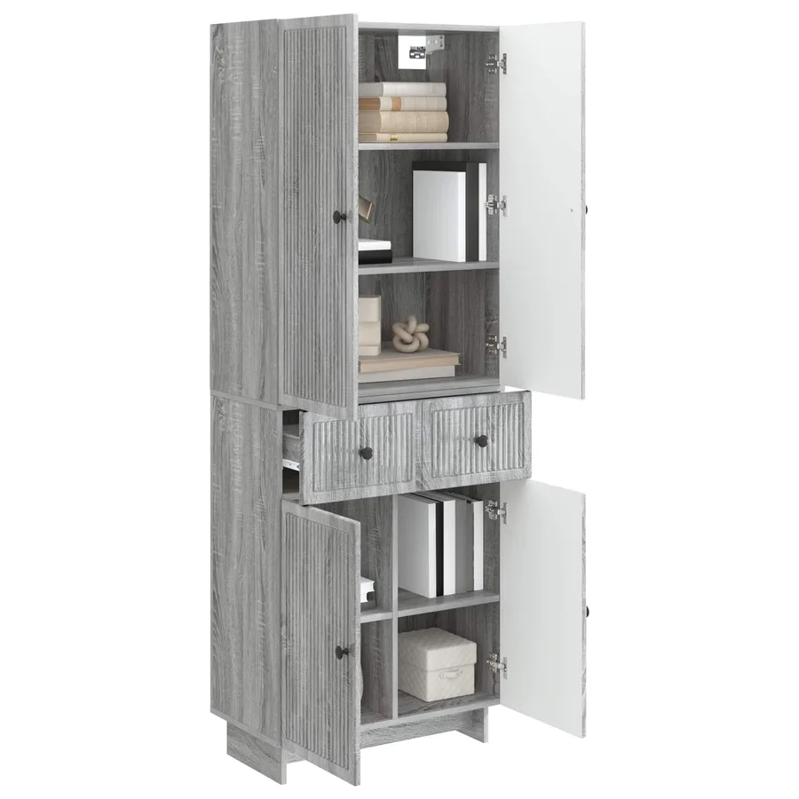 Ensemble de Meubles 2 pcs 66 x 34,5 x 90 cm Bois d'ingénierie - 3