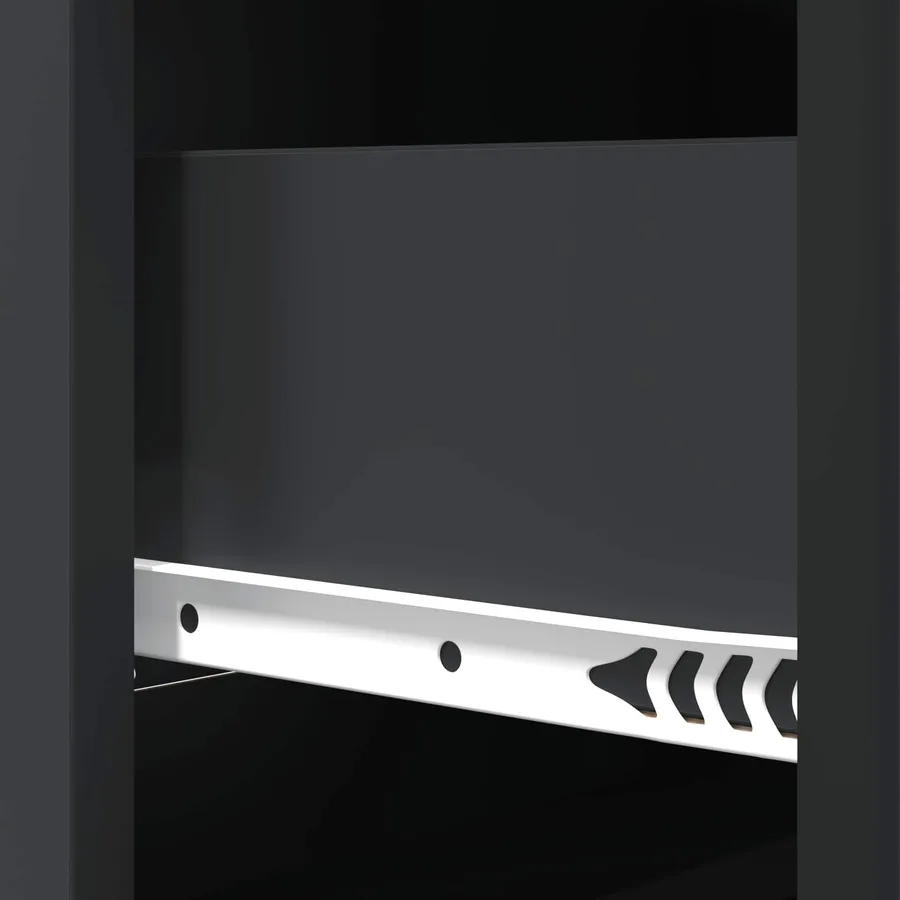 Armoire à tiroirs Noir 66 x 34,5 x 87 cm Bois d'ingénierie - 8