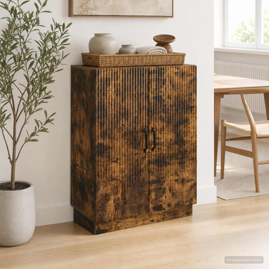 Buffet Chêne fumé 66 x 34,5 x 87 cm Bois d'ingénierie