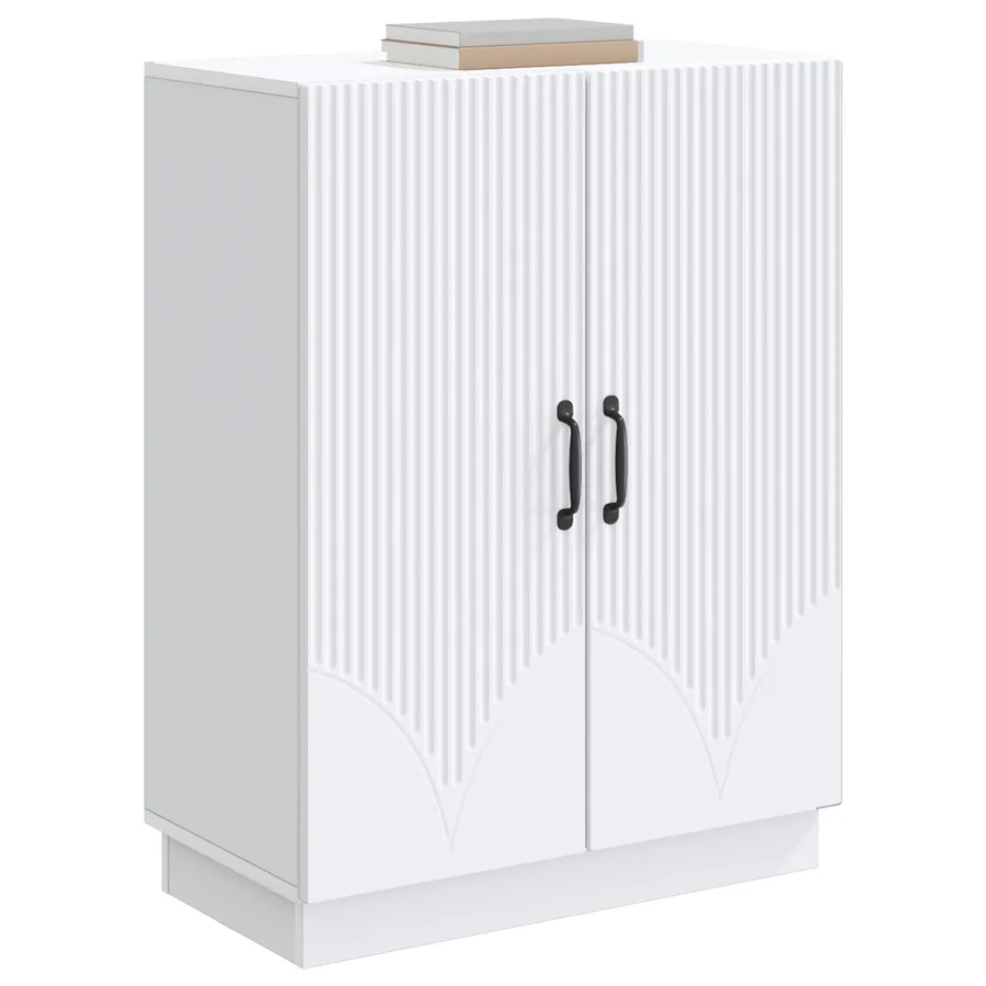 Buffet Blanc 66 x 34,5 x 87 cm Bois d'ingénierie - 3