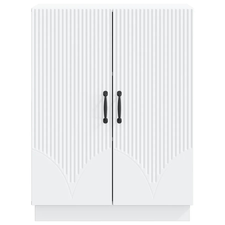 Buffet Blanc 66 x 34,5 x 87 cm Bois d'ingénierie - 6