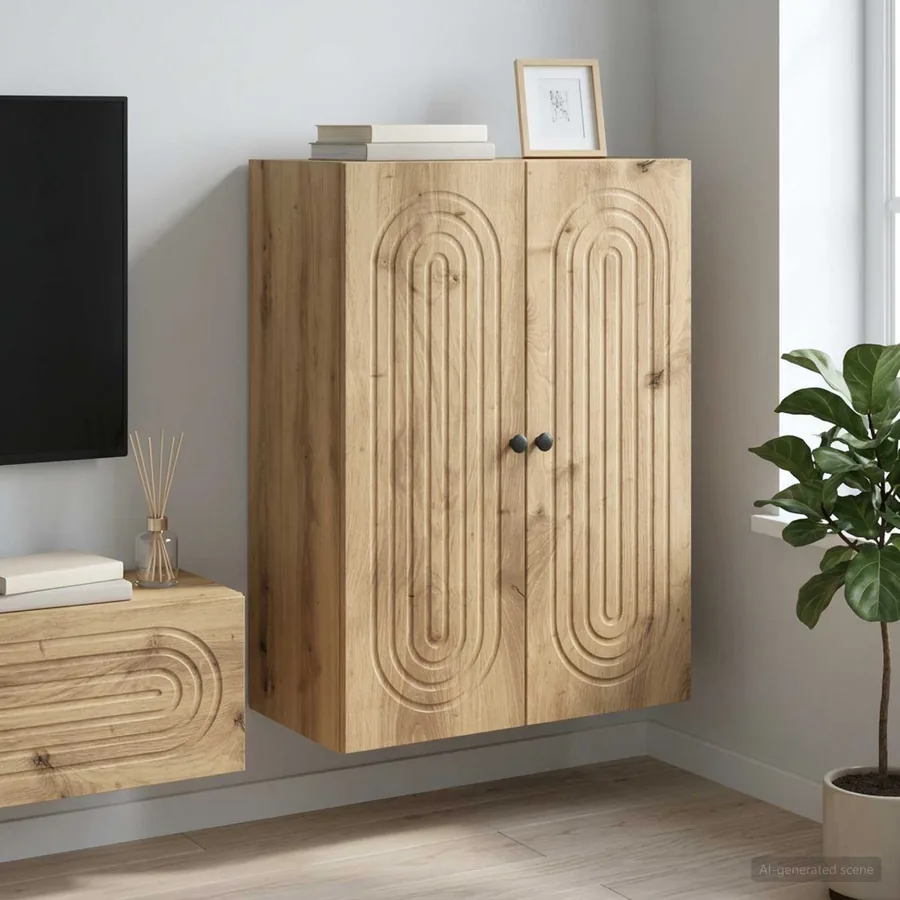 Armoire Murale 66 x 34,5 x 90 cm Bois d'ingénierie