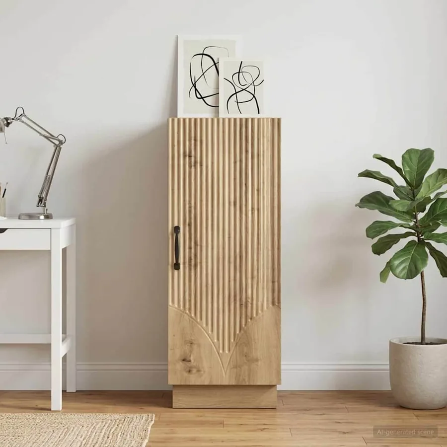 Buffet Chêne artisanal 33 x 34,5 x 87 cm Bois d'ingénierie