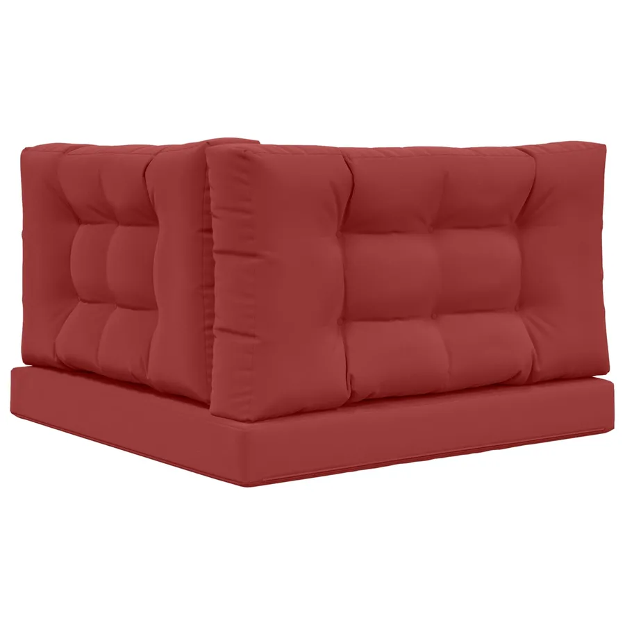 Coussin de canapé d'extérieur 3 pcs Bordeaux Polyester - 7