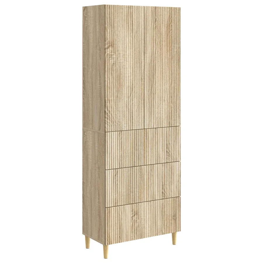 Ensemble de Meubles 2 pcs Chêne Sonoma 66 x 34,5 x 90 cm - 2