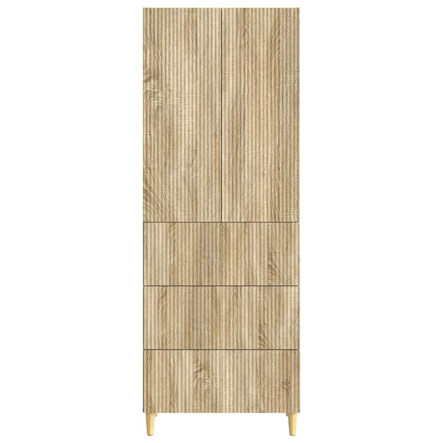 Ensemble de Meubles 2 pcs Chêne Sonoma 66 x 34,5 x 90 cm - 5