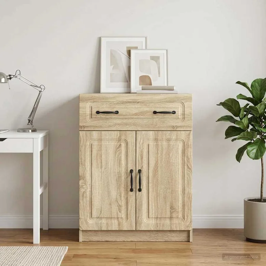 Buffet Chêne Sonoma 66 x 34,5 x 87 cm Bois d'ingénierie