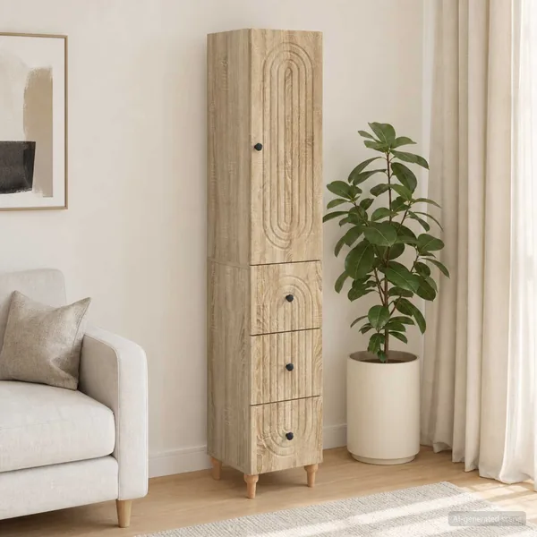 Ensemble de Meubles 2 pcs 33 x 34,5 x 90 cm Bois d'ingénierie