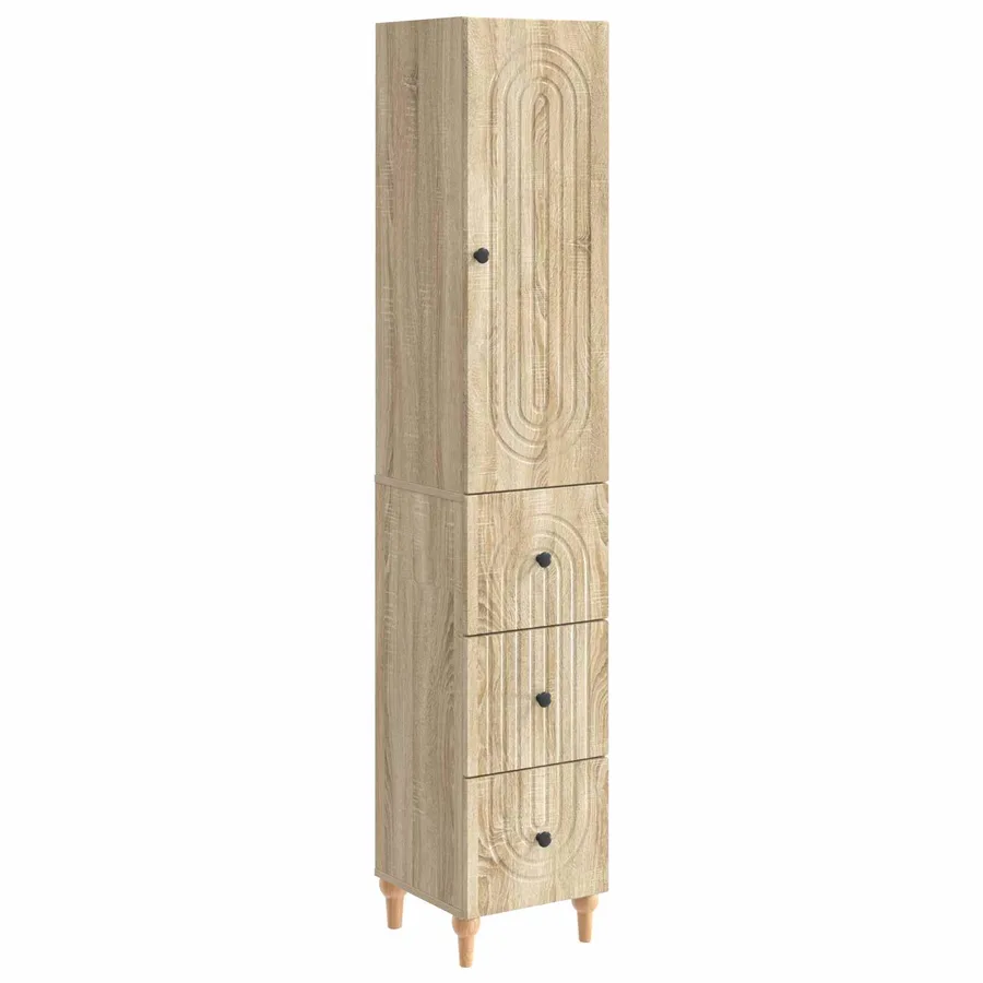 Ensemble de Meubles 2 pcs 33 x 34,5 x 90 cm Bois d'ingénierie - 2
