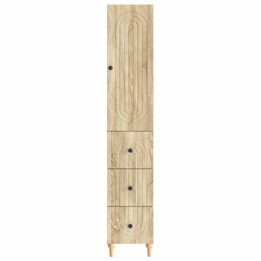 Ensemble de Meubles 2 pcs 33 x 34,5 x 90 cm Bois d'ingénierie - 5