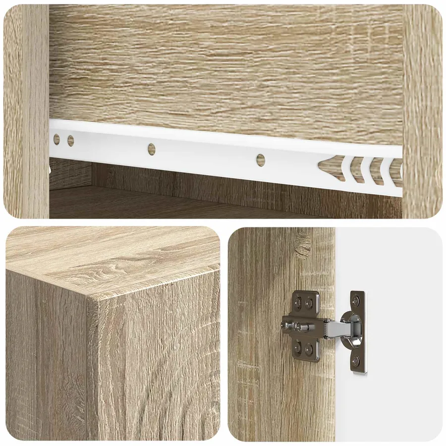 Ensemble de Meubles 2 pcs 33 x 34,5 x 90 cm Bois d'ingénierie - 8