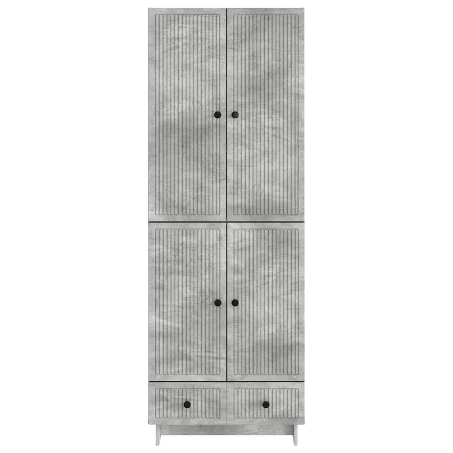 Ensemble de Meubles 2 pcs Gris béton 66 x 34,5 x 95 cm - 5