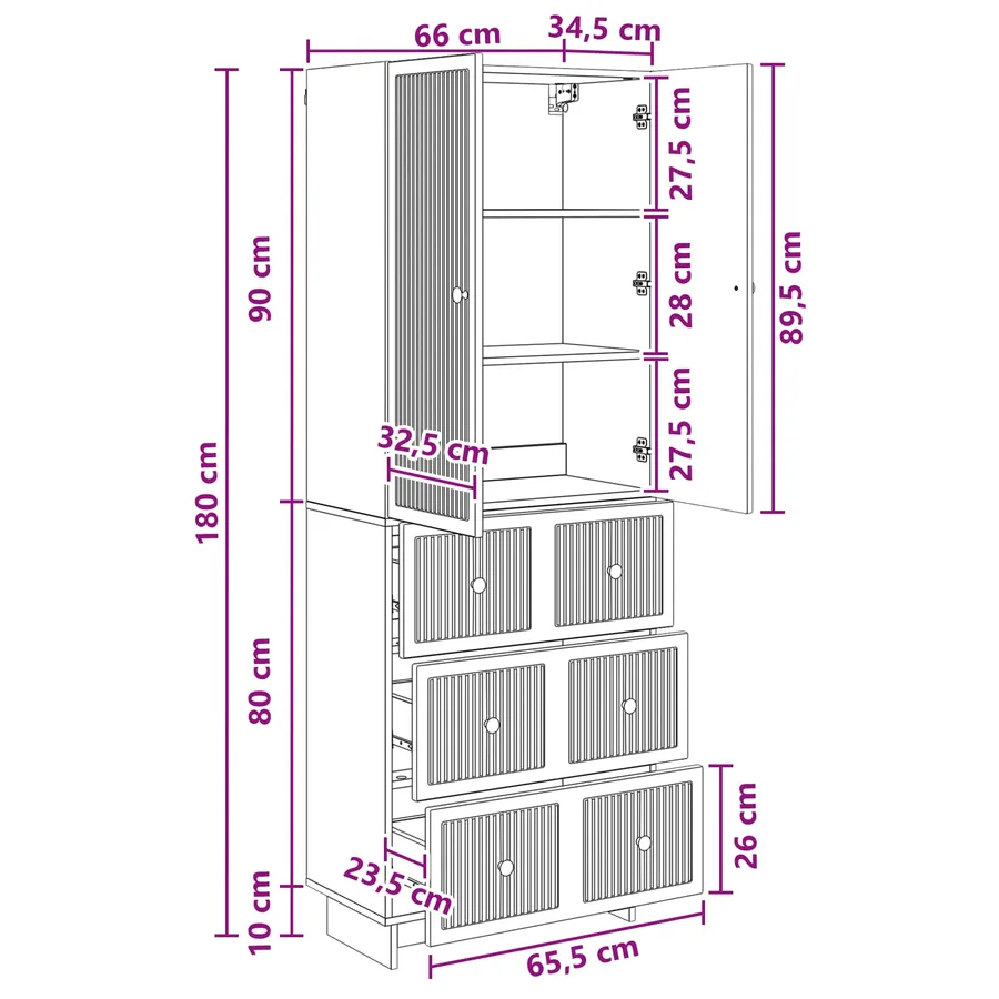 Ensemble de Meubles 2 pc Bois d'ingénierie - 8