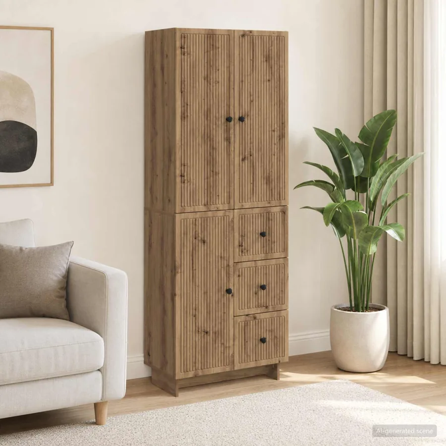 Ensemble de Meubles 2 pc Bois d'ingénierie