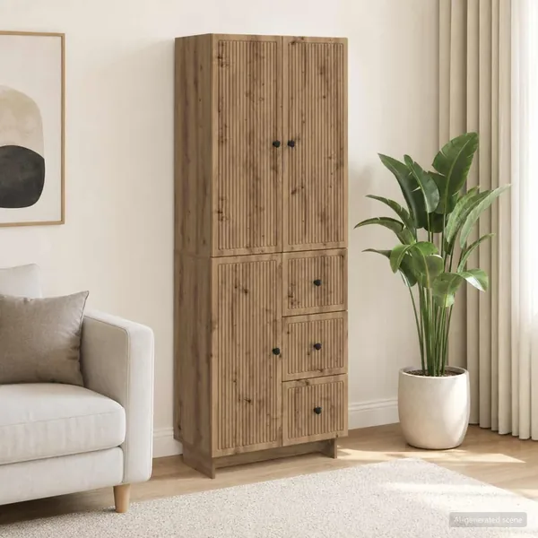 Ensemble de Meubles 2 pc Bois d'ingénierie