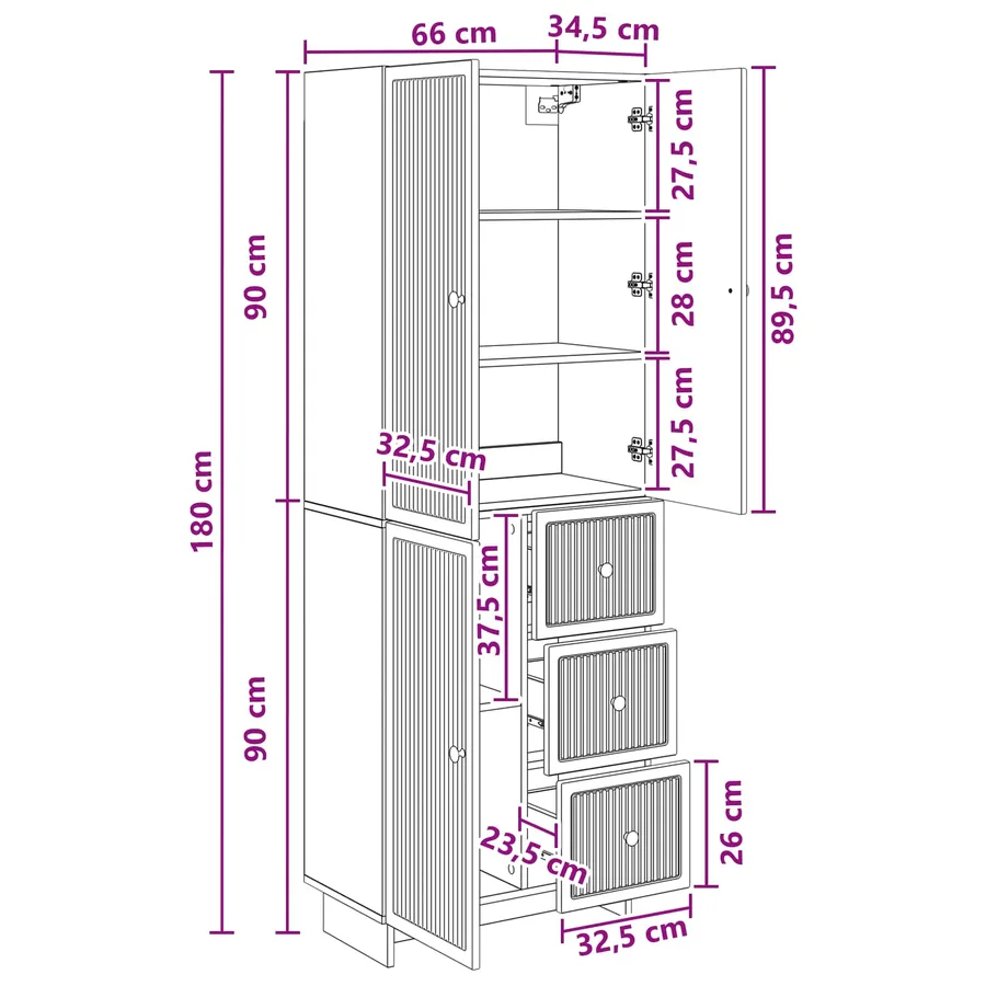 Ensemble de Meubles 2 pc Bois d'ingénierie - 11