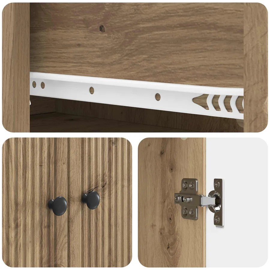 Ensemble de Meubles 2 pc Bois d'ingénierie - 9