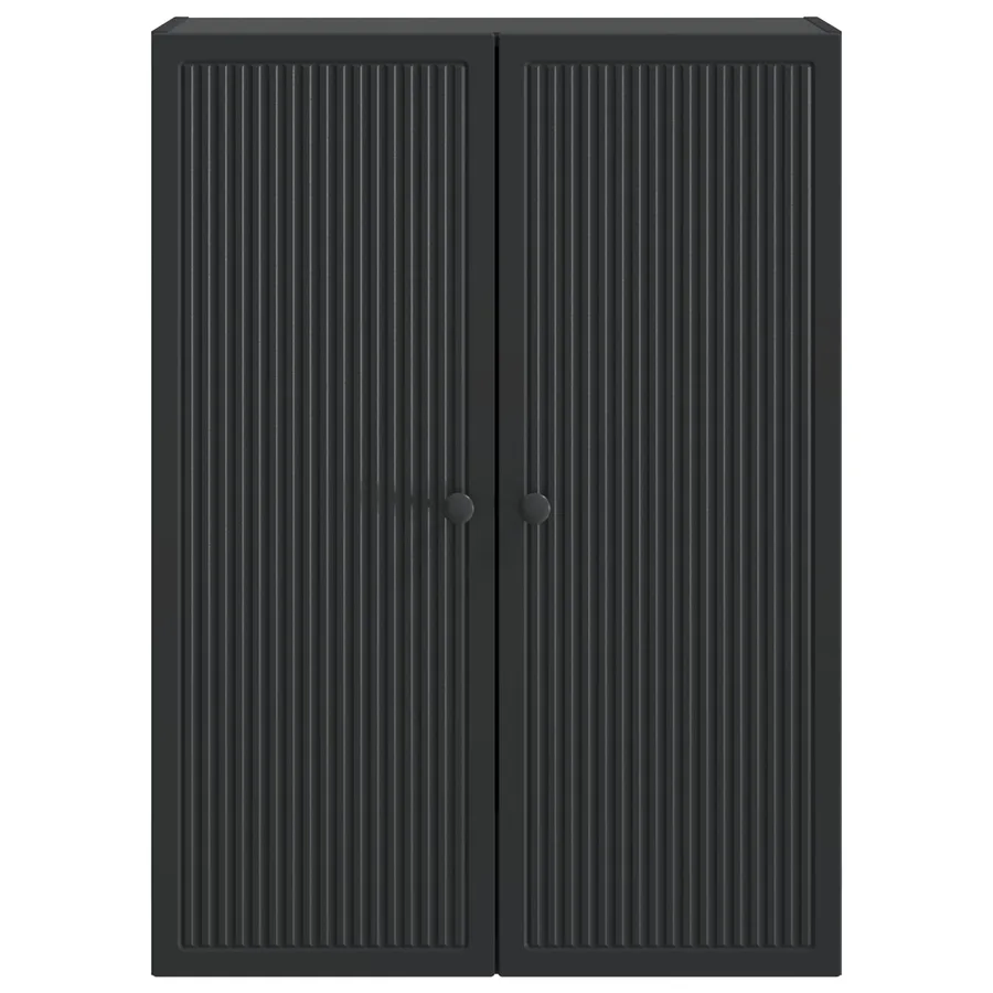 Armoire Murale Noir 66 x 34,5 x 90 cm Bois d'ingénierie - 4