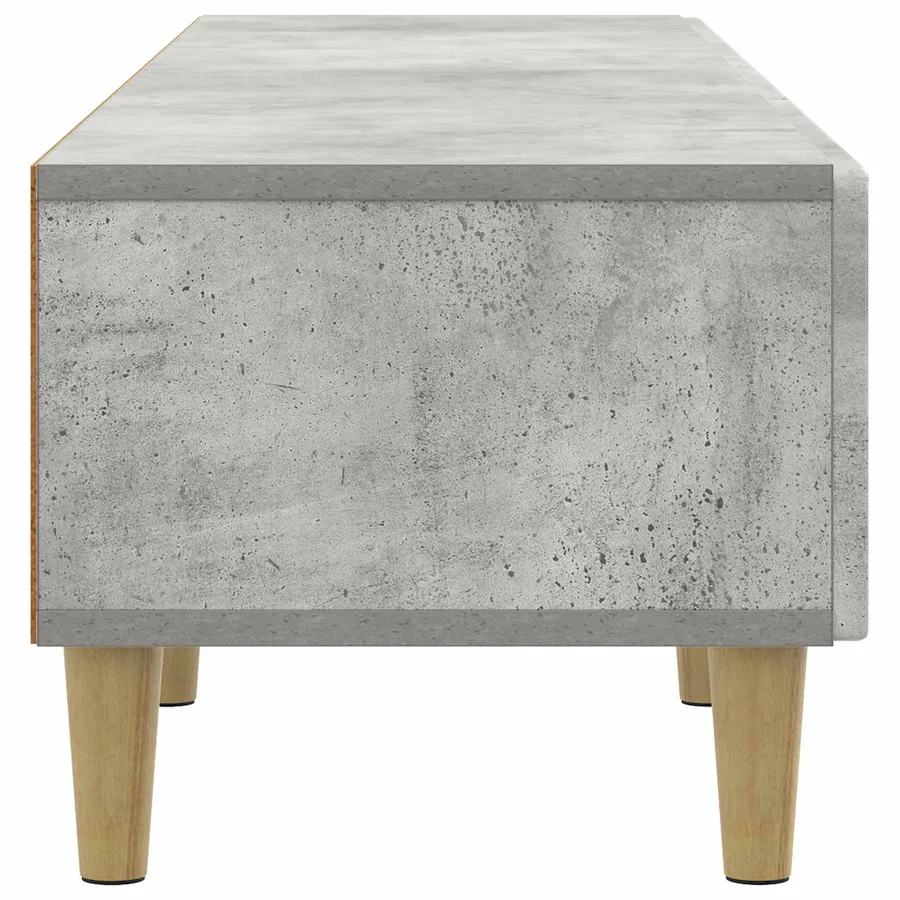 Meuble TV Gris béton 147 x 34,5 x 30 cm Bois d'ingénierie - 7
