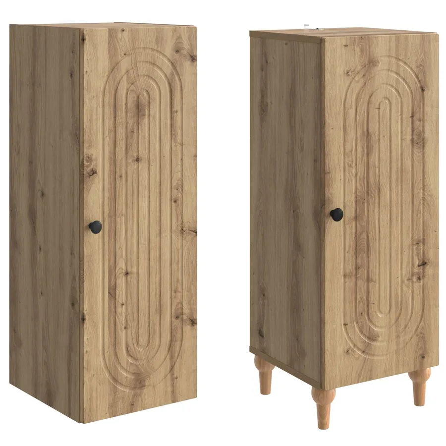 Ensemble de Meubles 2 pc Chêne artisanal Bois d'ingénierie - 4