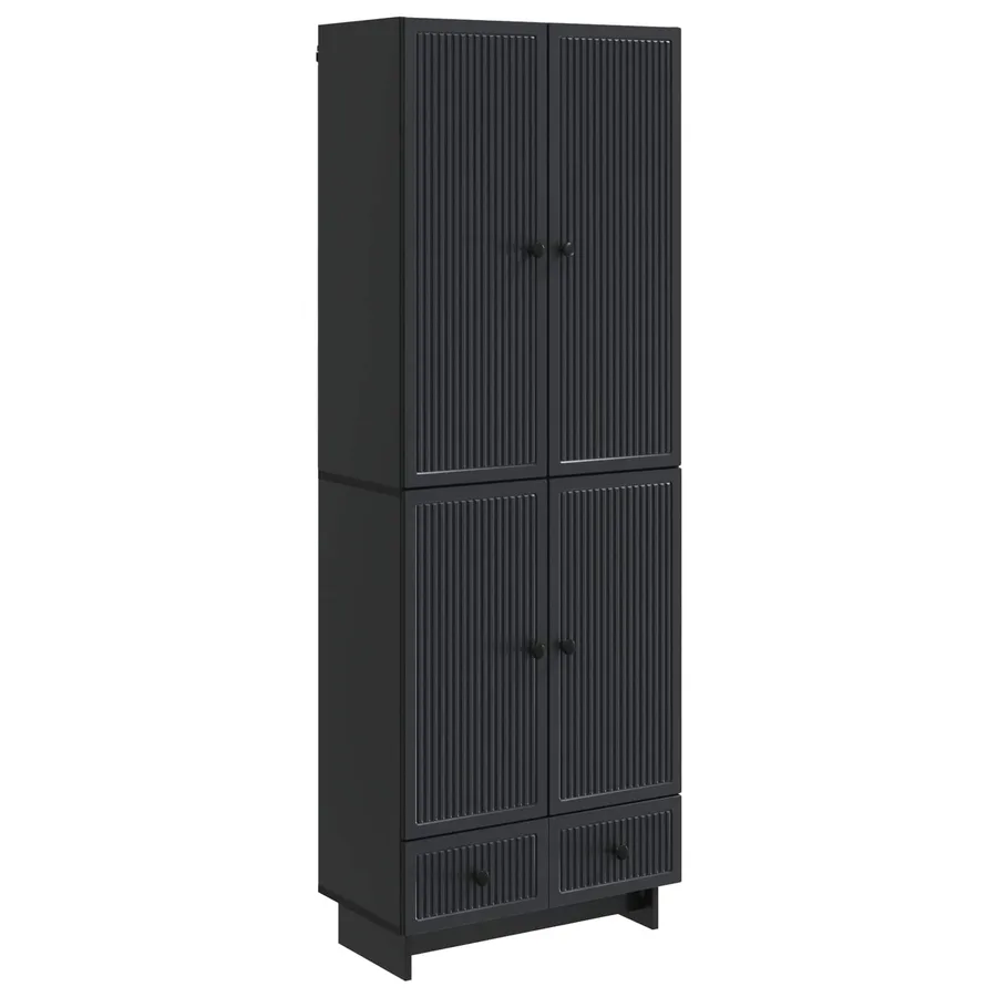 Ensemble de Meubles 2 pcs Noir 66 x 34,5 x 95 cm - 2