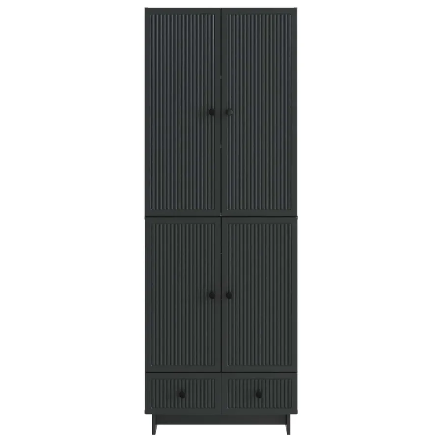 Ensemble de Meubles 2 pcs Noir 66 x 34,5 x 95 cm - 5