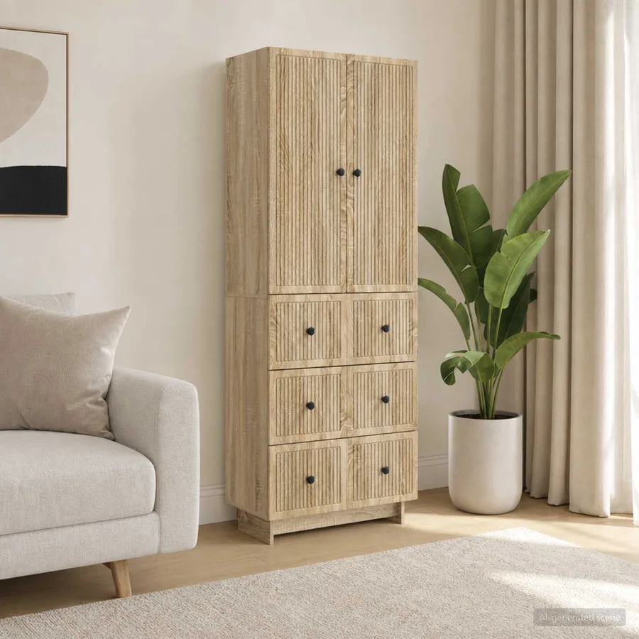 Ensemble de Meubles 2 pcs 66 x 34,5 x 90 cm Bois d'ingénierie
