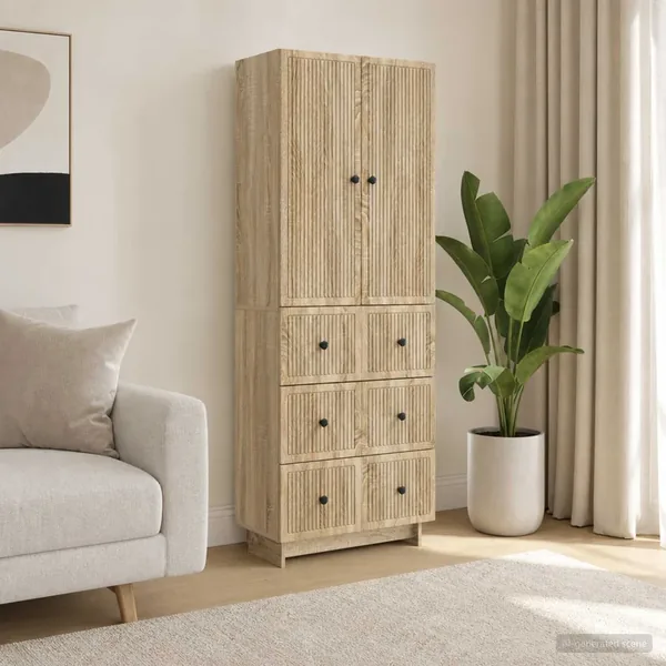 Ensemble de Meubles 2 pcs 66 x 34,5 x 90 cm Bois d'ingénierie