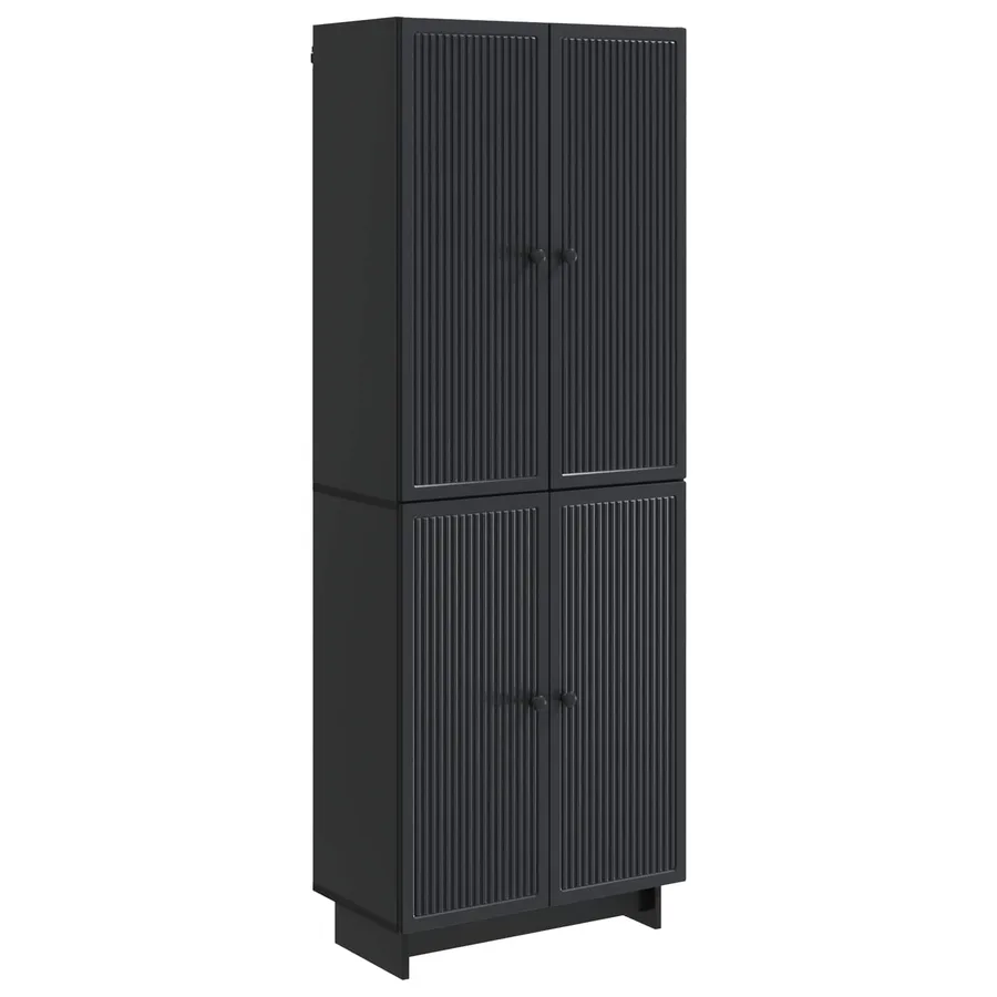 Ensemble de Meubles 2 pcs Noir 66 x 34,5 x 90 cm - 2