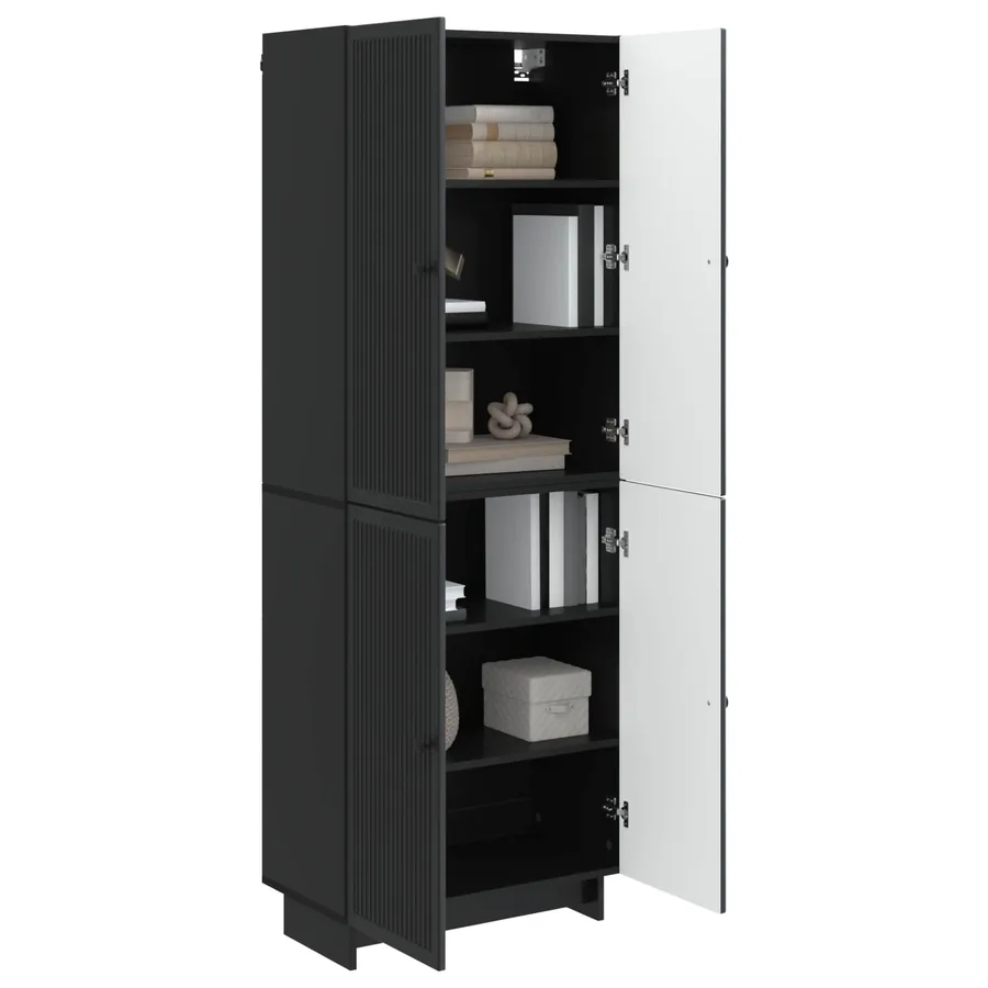 Ensemble de Meubles 2 pcs Noir 66 x 34,5 x 90 cm - 3
