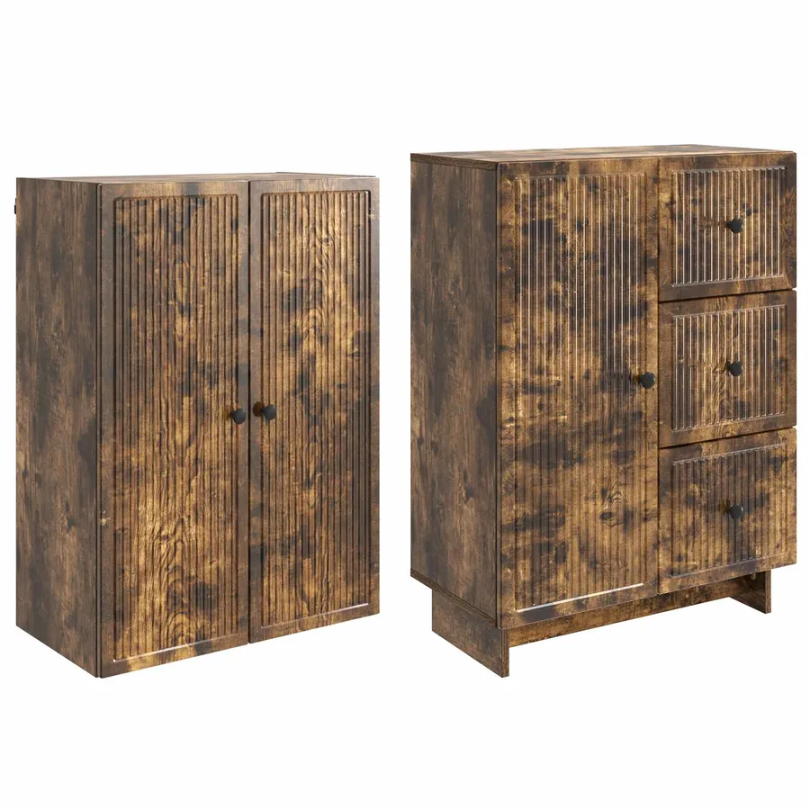 Ensemble de Meubles 2 pcs 66 x 34,5 x 90 cm Bois d'ingénierie - 4