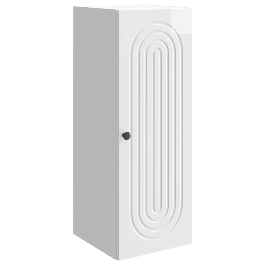 Armoire Murale Blanc brillant 33 x 34,5 x 90 cm - 2