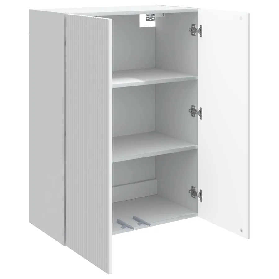 Armoire Murale 66 x 34,5 x 90 cm Bois d'ingénierie Blanc - 3