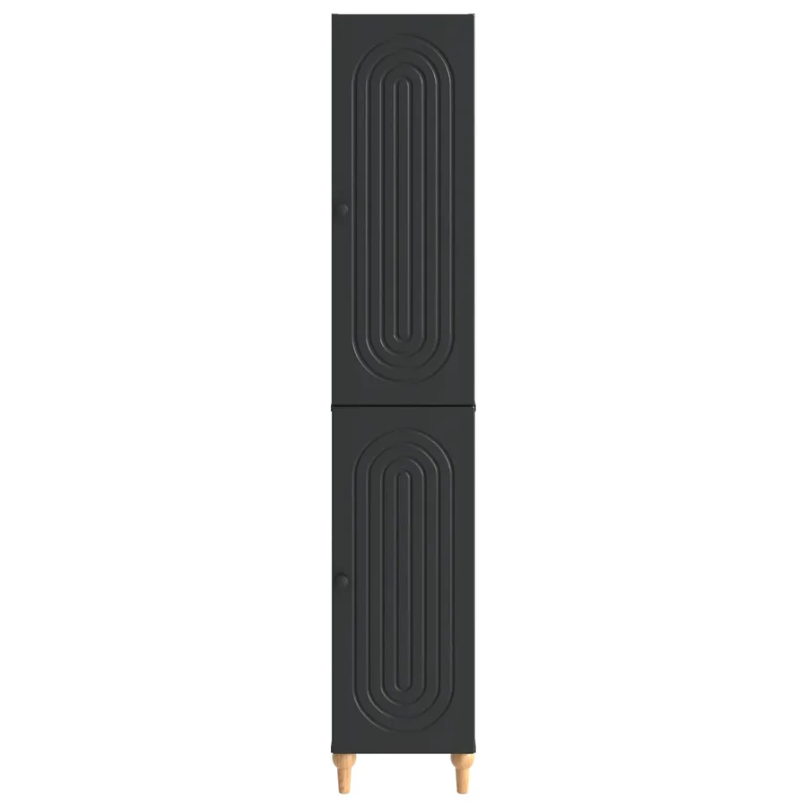 Ensemble de Meubles 2 pcs Noir Bois d'ingénierie - 5