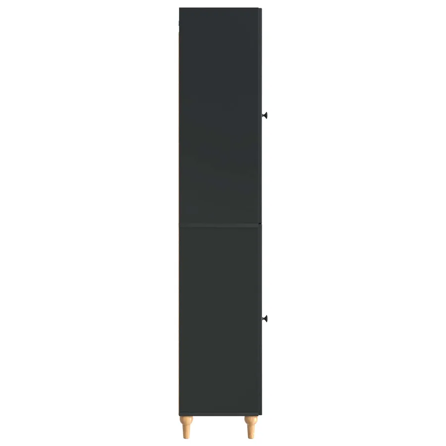 Ensemble de Meubles 2 pcs Noir Bois d'ingénierie - 6