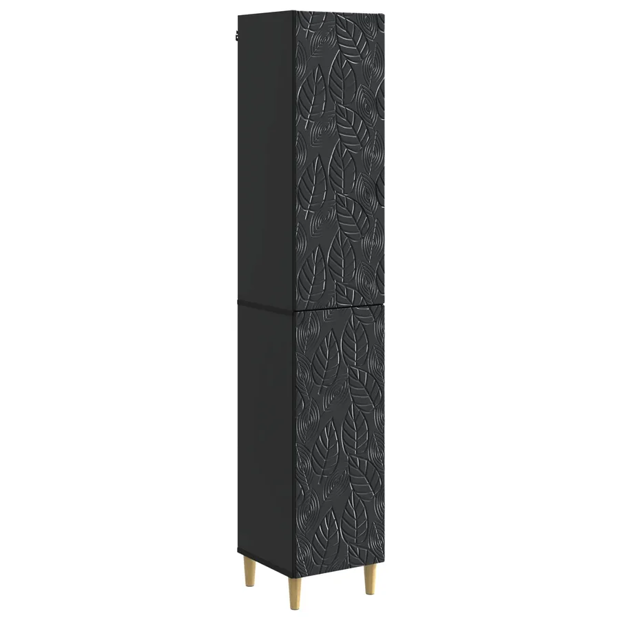 Ensemble de Meubles 2 pcs Noir Bois d'ingénierie - 2
