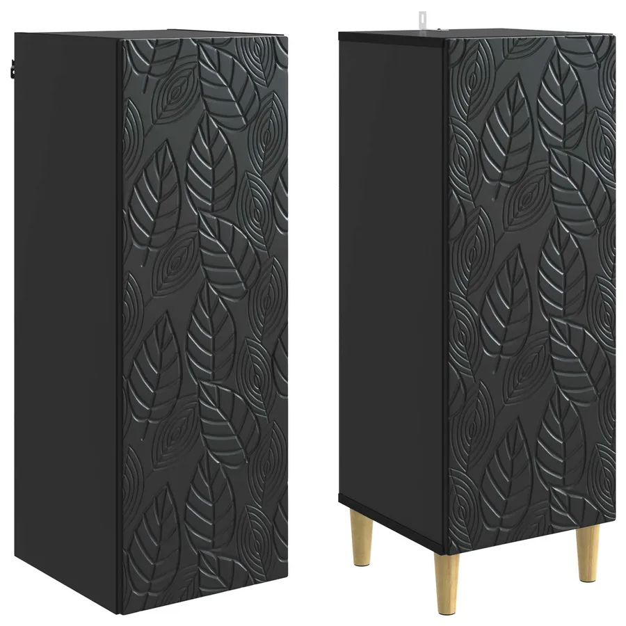 Ensemble de Meubles 2 pcs Noir Bois d'ingénierie - 4