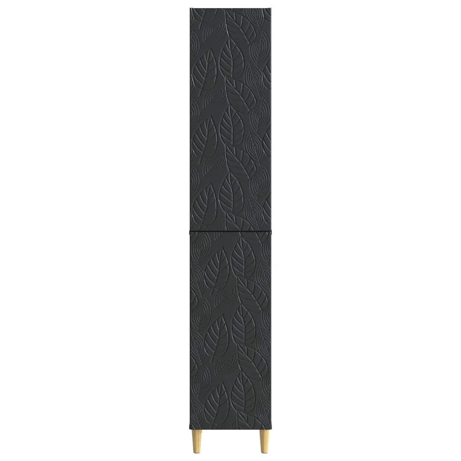 Ensemble de Meubles 2 pcs Noir Bois d'ingénierie - 5
