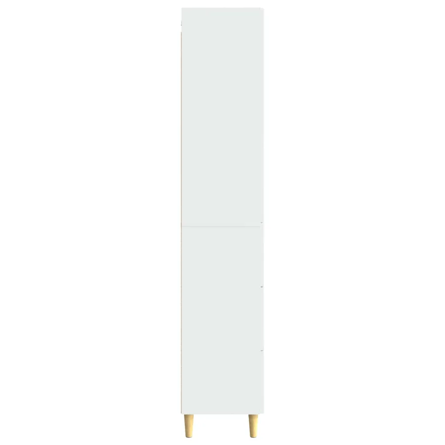 Ensemble de Meubles 2 pcs Blanc brillant 33 x 34,5 x 90 cm - 6