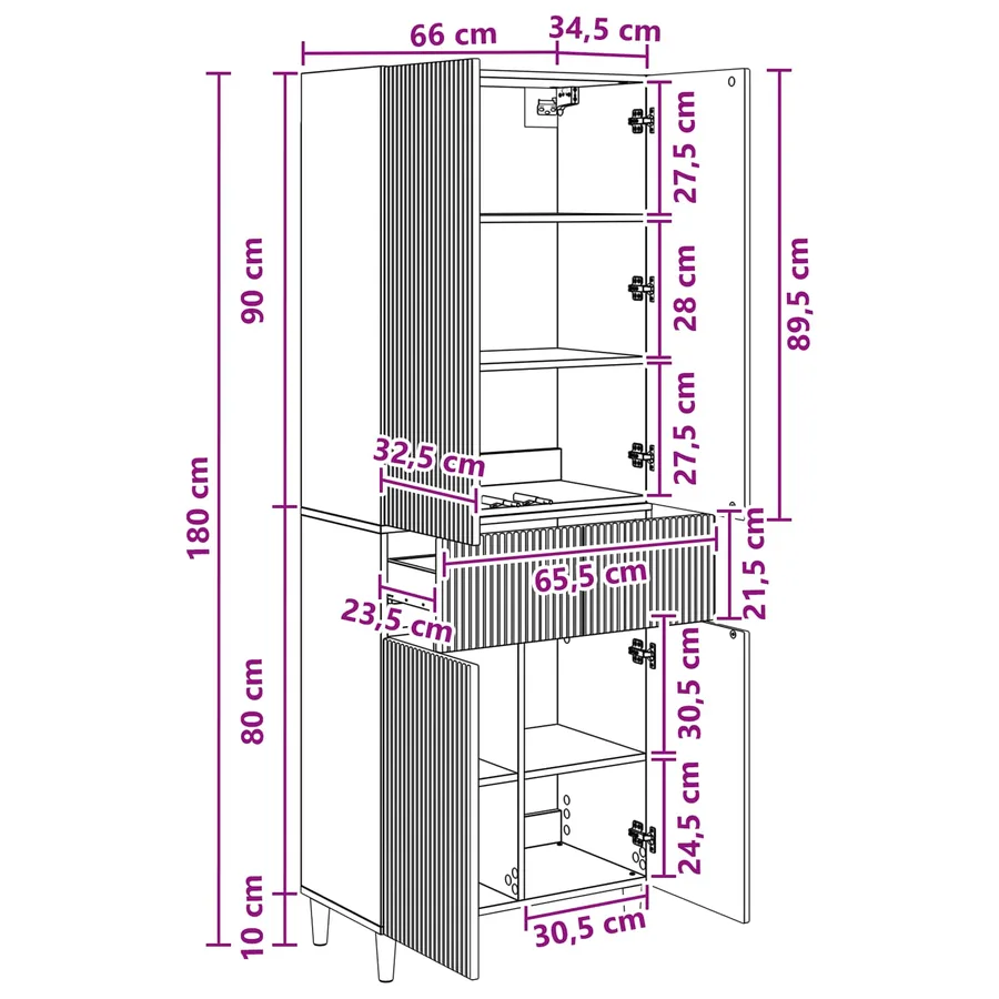 Ensemble de Meubles 2 pc Bois d'ingénierie - 8