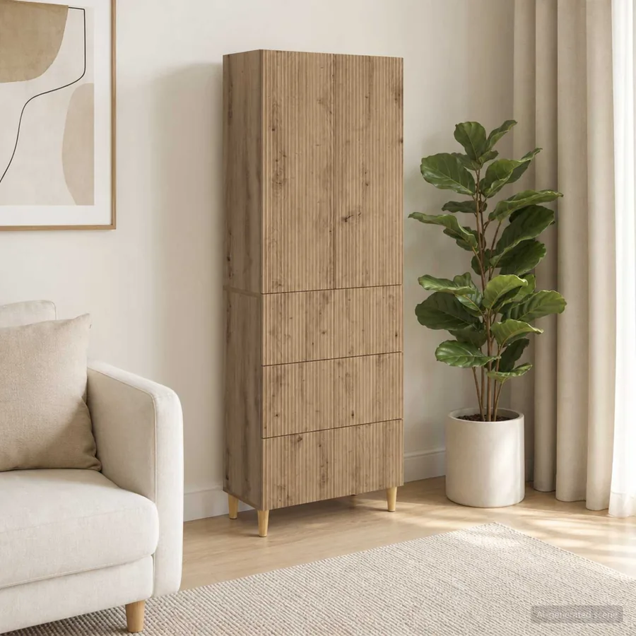 Ensemble de Meubles 2 pc Bois d'ingénierie