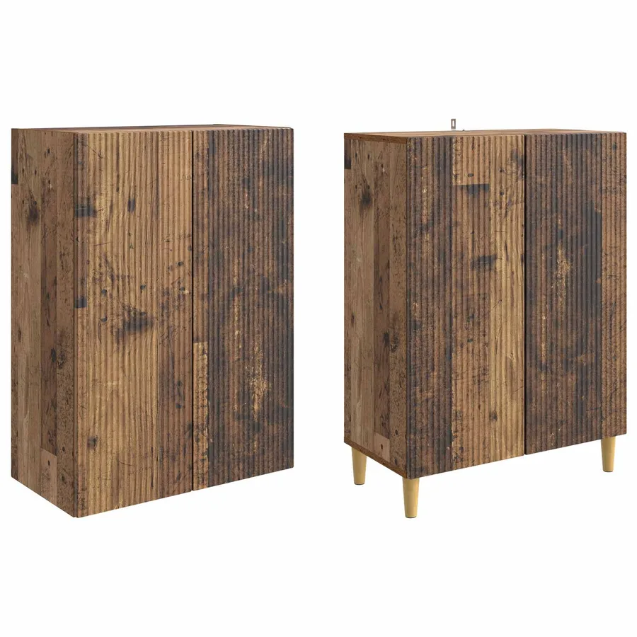 Ensemble de Meubles 2 pcs Bois ancien 66 x 34,5 x 90 cm - 4