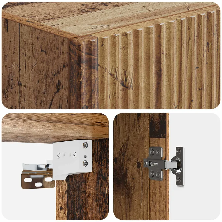 Ensemble de Meubles 2 pcs Bois ancien 66 x 34,5 x 90 cm - 8