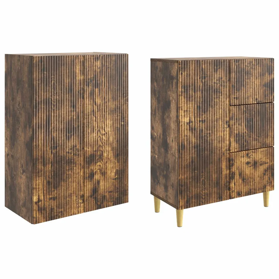 Ensemble de Meubles 2 pcs 66 x 34,5 x 90 cm Bois d'ingénierie - 4