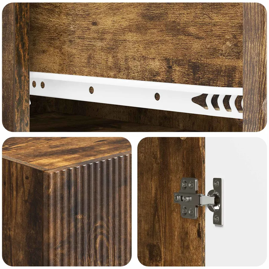 Ensemble de Meubles 2 pcs 66 x 34,5 x 90 cm Bois d'ingénierie - 8