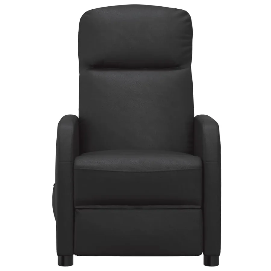 Fauteuil inclinable électrique Noir Similicuir - 4